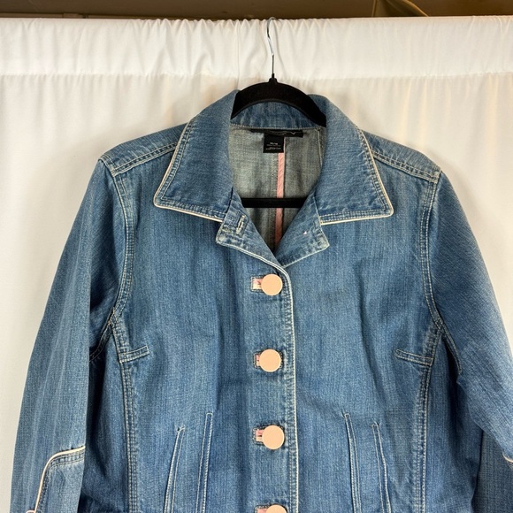 Venezia Blue Denim Jacket with Pink Buttons Vintage 90’s - Picture 3 of 14
